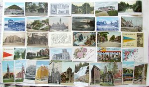 LARGE LOT OF 95 ANTIQUE & VINTAGE PENNSYLVANIA POSTCARDS PA