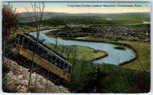 CHATTANOOGA, Tennessee TN  View from INCLINE Lookout Mountain  1916  Postcard