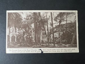 Mint Hawaii Postcard Stationery Royal Hawaiian Hotel Territorial Hotel Company 2