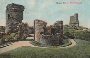 Wales Postcard - Castle Ruins, Aberystwyth  RS23218
