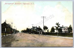 K17/ Edgewood Rhode Island Postcard c1910 Narragansett Boulevard  36