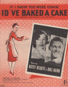 If I Knew You Were Coming Kitty Bluett Bill Kerr Sheet Music