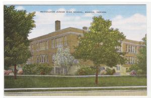 McCulloch Junior High School Marion Indiana postcard