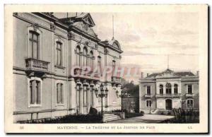 Old Postcard Mayenne The Theater Of Peace And Justice