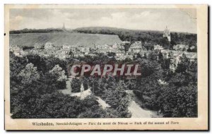 Old Postcard Wiesbaden Nerotal Anlagen Park of Mount Neron Park of the mount ...