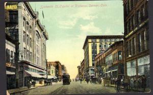 Denver CO 16th Street Capitol in Distance Postcard