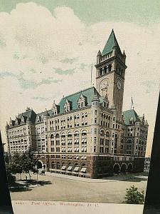 Postcard Antique View of Post Office in Washington DC.    T4