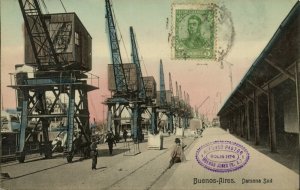 argentina, BUENOS AIRES, Darsena Sud, Harbour (1910s) Postcard