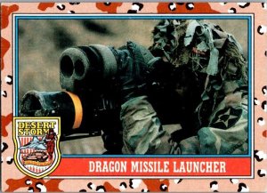 Military 1991 Topps Dessert Storm Card Dragon Missile Launcher sk21318