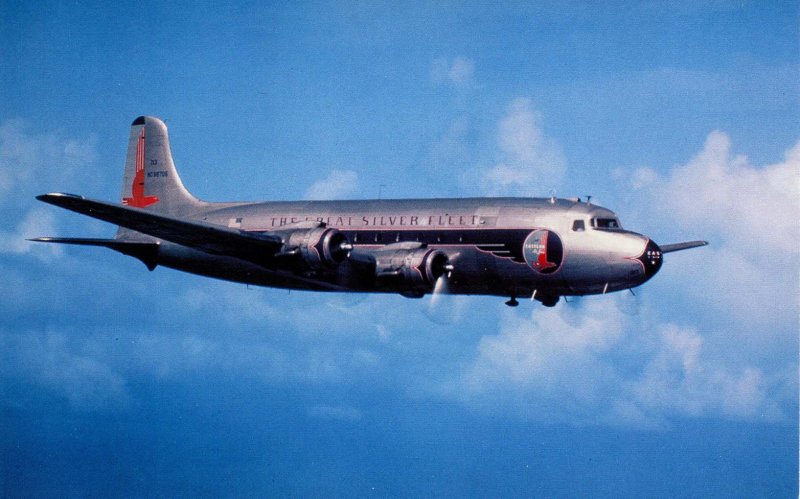 Eastern Airlines - DC-4    (aviationcards.com)