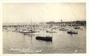 Real Photo, Fishing Fleet - Monterey, California CA Postcard