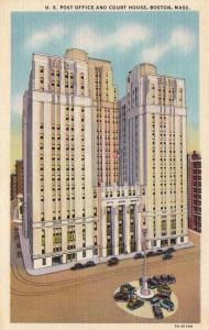 LP68  Boston, Massachusetts, MA, postcard, U. S. Post Office