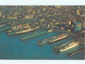 Pre-1980 BOAT DOCKS ON SHORELINE New York City NY AF4546-13