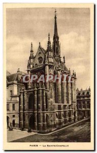 Old Postcard Paris La Tour Saint Chapelle