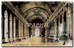 Versailles castle Old Postcard The Hall of Mirrors