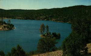 USA Lake Roberts Gila National Forest New Mexico Chrome Postcard 08.65