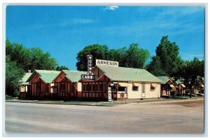 c1950's Arneson Motel Rooms Cabins Roadside Rapid City South Dakota SD Postcard