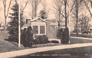 World War II Memorial Foxboro, Massachusetts  