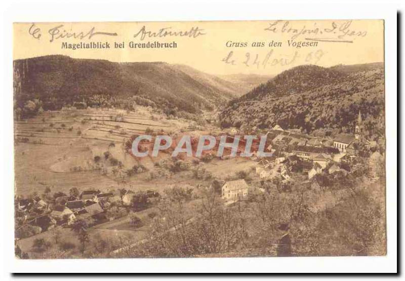 Mageltablick bei Grendelbruch Old Postcard Gruss aus den Vogesen