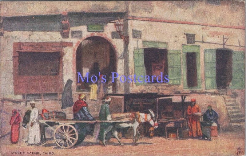 Egypt Postcard - Cairo Street Scene, Artist View   RS37733