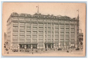 Osaka Japan Postcard Mitsukoshi Building Entrance Scene c1920's Unposted