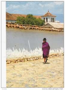 Peasant Woman on the Street, VILLA DE LEYVA, Colombia, 50-70's