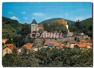 Postcard Modern Chateldon Puy de Dome General view and Chateau