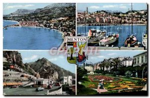 Modern Postcard Souvenir De Menton Vue Generale The celebrations lemon