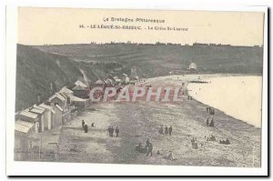 The Legue St Brieuc Old Postcard The strike St Laurent