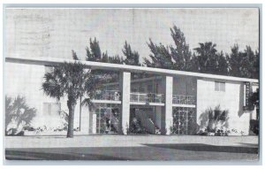 Clearwater Beach Florida FL Postcard Mandalay Apartments Roadside 1954 Vintage