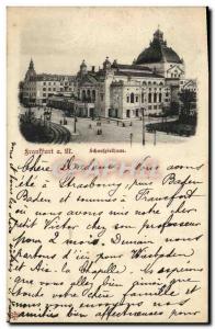 Old Postcard Frankfurt a M Schausspielbaus