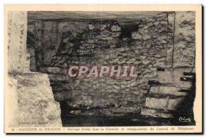 Old Postcard Dragon's Cave Dam established in the Cave, and location of the C...