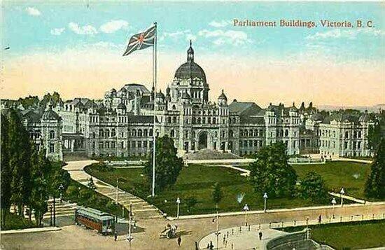 Canada, British Columbia, Victoria, Parliament Buildings, Bus, Coast Pub. 56852