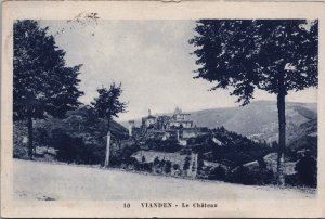 Luxembourg Vianden Le Chateau Vintage Postcard C188