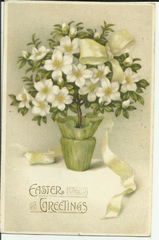 Easter Greetings ---White Ribbon