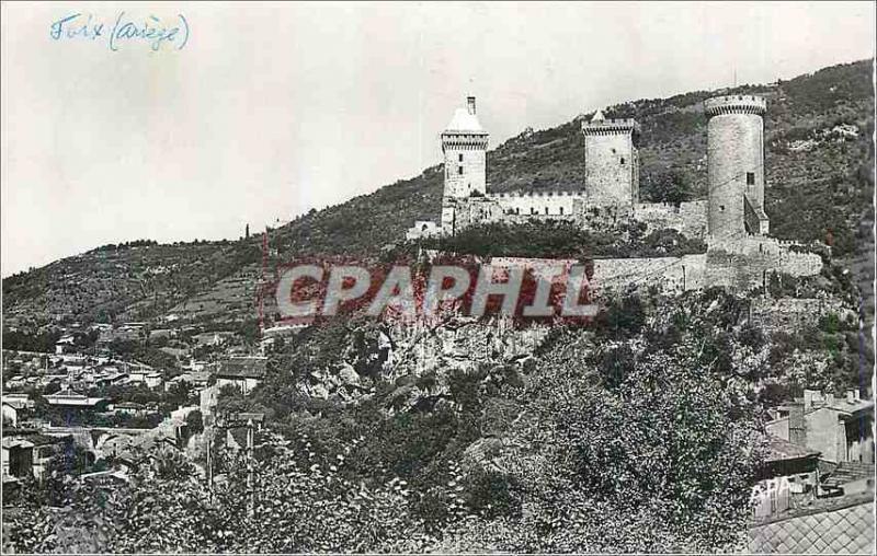 CPM Ariege Le Chateau vu Facade Ouest (Monument Historique)