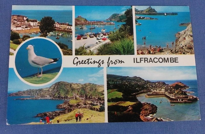 Vintage Multiview Postcard Greetings From  Ilfracombe  Devon   B1D