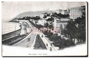 Postcard Old San Remo French Riviera