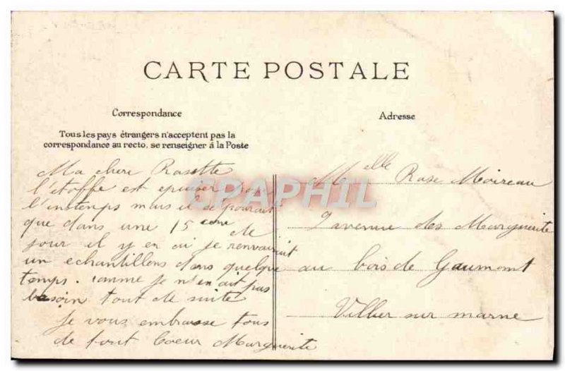 Old Postcard Paris La Madeleine (TOILEE map)