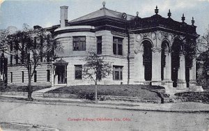 Carnegie Library Oklahoma City, Oklahoma USA View Postcard Backing 