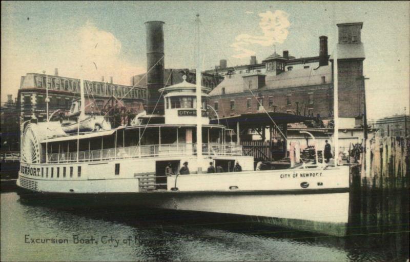 Providence? Steamer Boat City of Newport c1910 Postcard