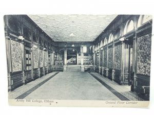 Avery Hill College Eltham London Vintage Postcard c1910 Ground Floor Corridor