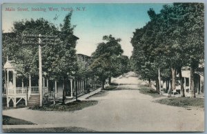 PARISH NY MAIN STREET ANTIQUE POSTCARD