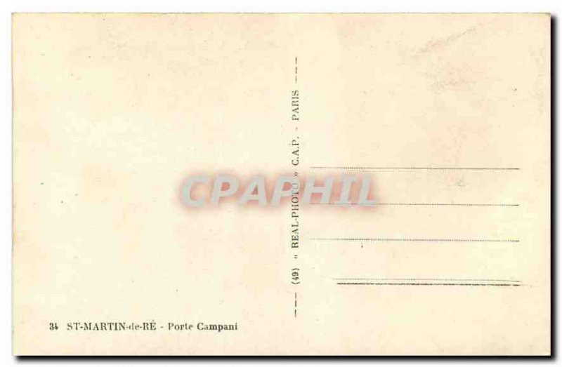 Modern Postcard St Martin de Re Door Campani