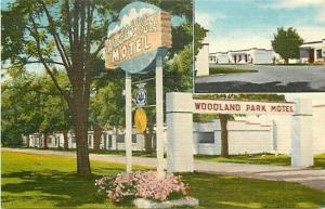 WA, Spokane, Washington, Woodland Park Motel, Multi View, E.B. Thomas No. 90989