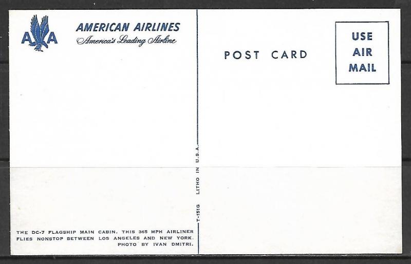 American Airlines DC-7 Mercury Main Cabin - [MX-317]