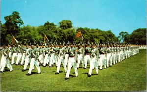 Vtg 1960s The Corps on Parade Company Guidons West Point New York NY Postcard