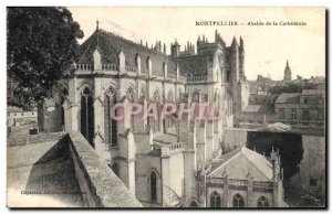 Old Postcard Montpellier Apse De La Cathedrale