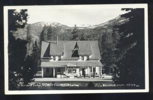 RPPC MILL CREEK CALIFORNIA ST BERNARD LODGE GAS STATION VINTAGE POSTCARD