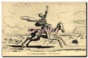 Old Postcard Fantasy Illustrator Daumier Don Quixote Cervantes